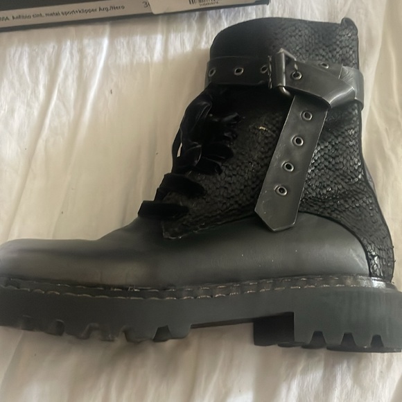 HENRY BEGUELIN Leather Sport Boot Argento Size 36!6 - Picture 2 of 11